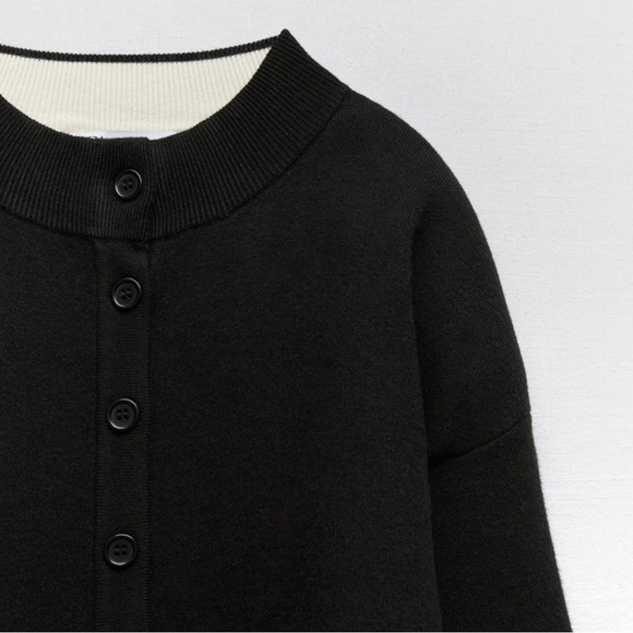Zara shoulder pad knit cardigan - Picture 15 of 15
